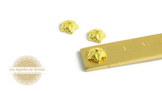copy of Coupelles pour perles 3mm en laiton doré