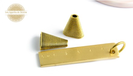 copy of Coupelles pour perles 3mm en laiton doré