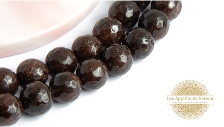 copy of Perles à facettes 10mm agate naturelle teintée bleue