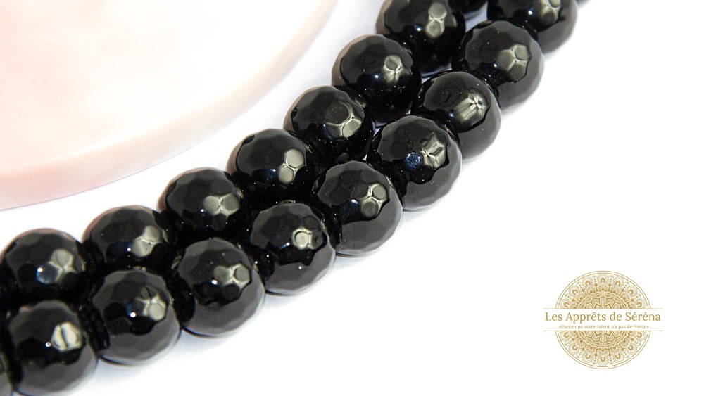 Perles à facettes 10mm jade