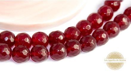 copy of Perles à facettes 10mm agate naturelle teintée bleue