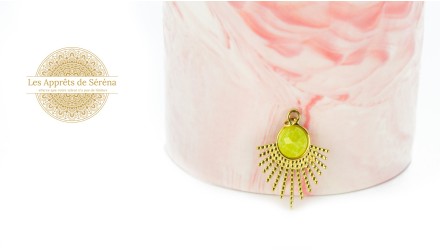 pendentif soleil calcite