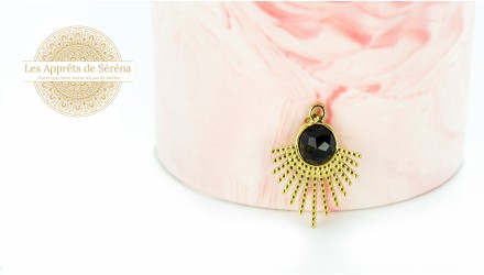 copy of Pendentif soleil acier inoxydable et lapis lazuli