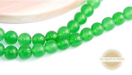 30 Perles 6mm lisses en aventurine naturelle