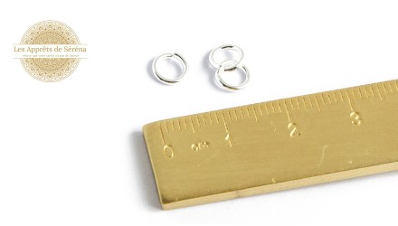 Anneaux de jonction 5x0.8mm en laiton argent