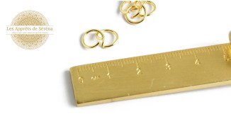 jonction 6x0.7mm en acier inoxydable doré