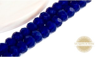 copy of 50 Perles abaques à facettes 8x6mm bleu opale
