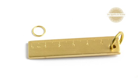 8x1mm en acier inoxydable doré