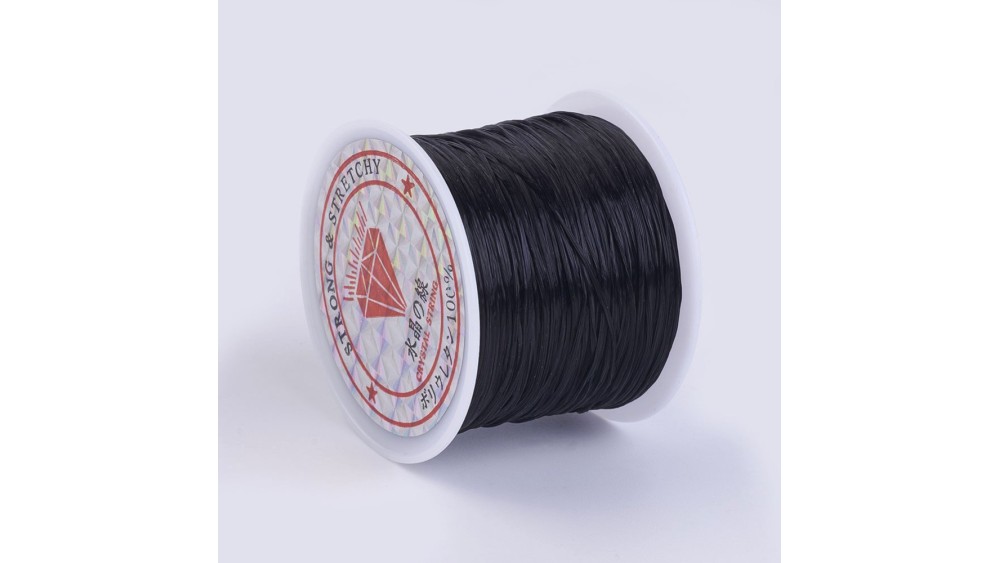 Fil cristal Coréen élastique 0.5mm noir