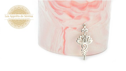 Pendentif unalome en acier 304 argent