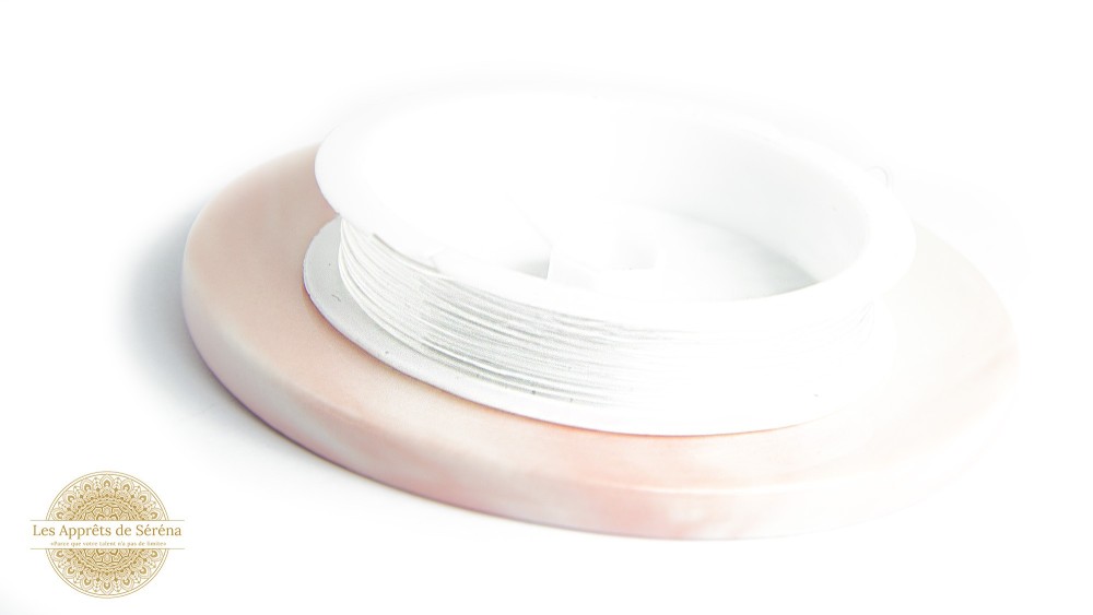 Fil cristal  élastique 0.6mm transparent X 10.5 mètres