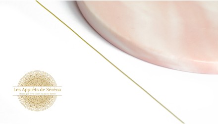 Fil laiton 0.3mm x 10m couleur or pour enroulage