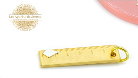 pendentif losange acier