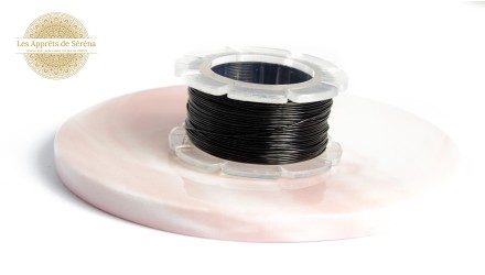 Fil laiton 0.4mm x 20m couleur noir pour enroulage