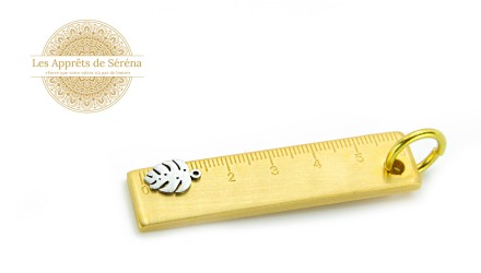 4 Pendentifs feuille de Monsterosa deliciosa acier 304