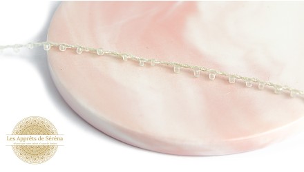 copy of Fil coton perlé de rocailles turquoises 2mm