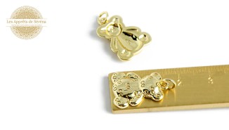 copy of Pendentif émaillé ours en laiton 18K 17mm