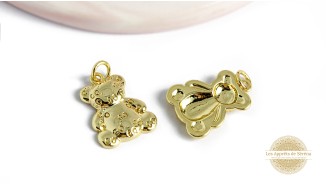 copy of Pendentif émaillé ours en laiton 18K 17mm