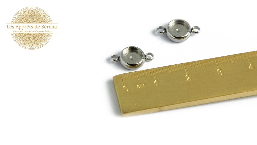 Connecteurs supports 6mm en acier inoxydable