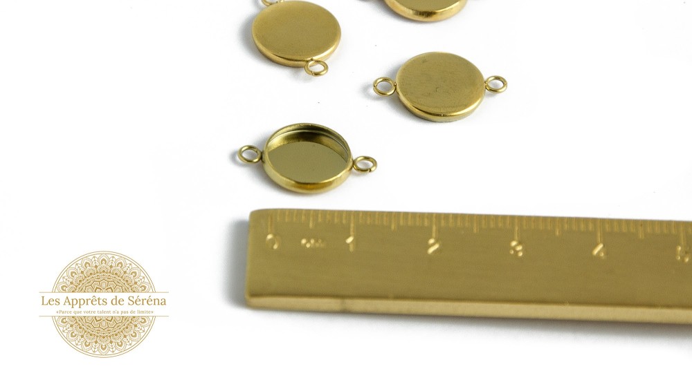 Connecteurs supports 10mm en acier inoxydable 304 doré