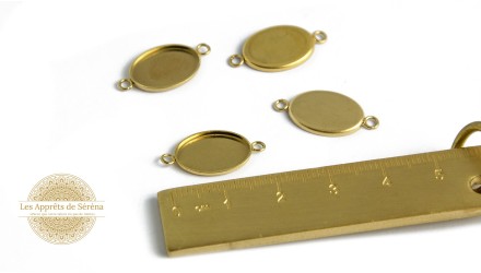 14x10mm en acier inoxydable 304 doré