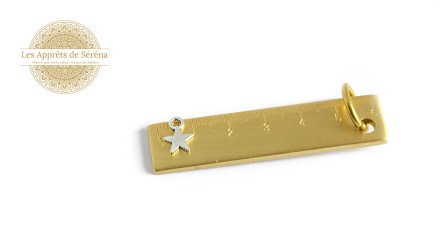 étoile en zamak argent