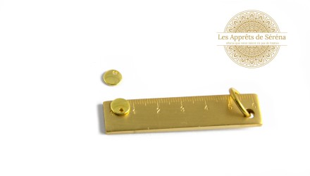 Sequins 8mm en zamak doré
