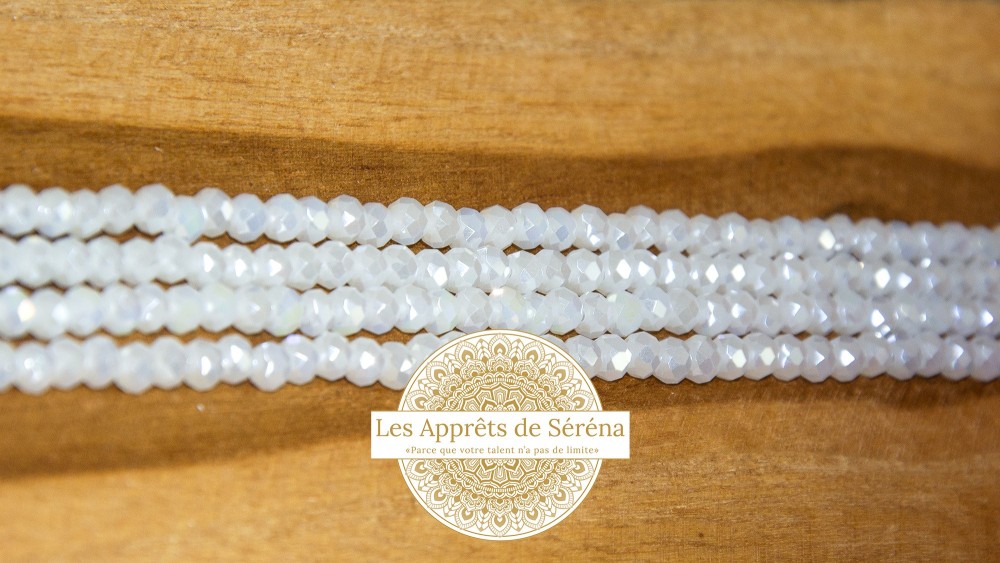 Perles abaques à facettes 3x2mm