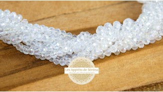 copy of 50 Perles abaques à facettes 8x6mm bleu opale