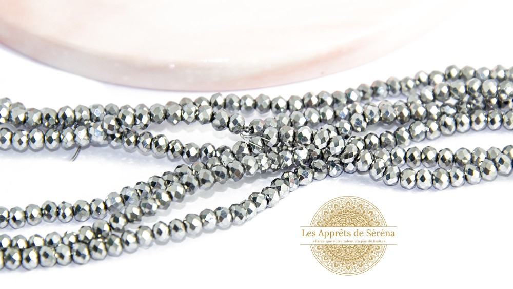 copy of 50 Perles abaques à facettes 8x6mm bleu opale
