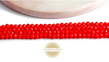 Perles abaques à facettes 3x2mm