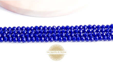 copy of 50 Perles abaques à facettes 8x6mm bleu opale