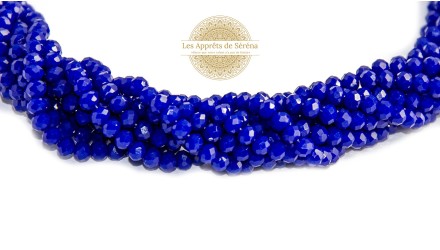 copy of 50 Perles abaques à facettes 8x6mm bleu opale