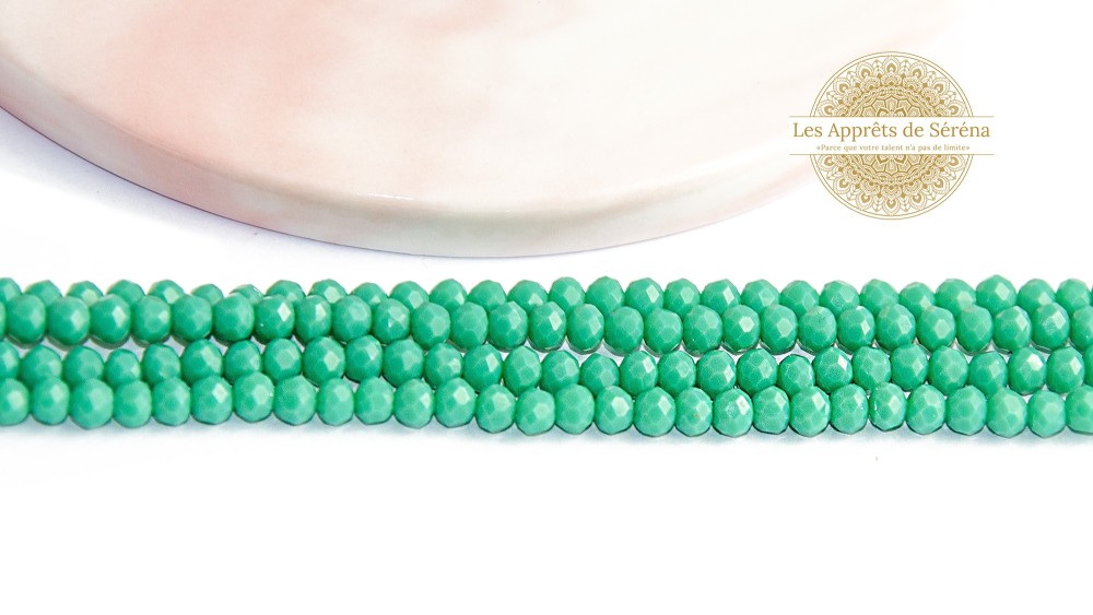 Perles abaques à facettes 3x2mm