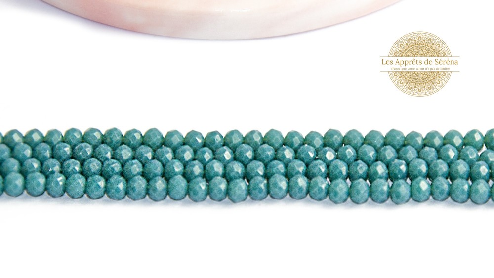 Perles abaques à facettes 3x2mm