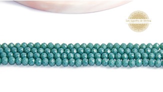 copy of 50 Perles abaques à facettes 8x6mm bleu opale