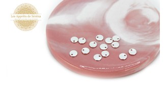 sequins 6mm acier argent