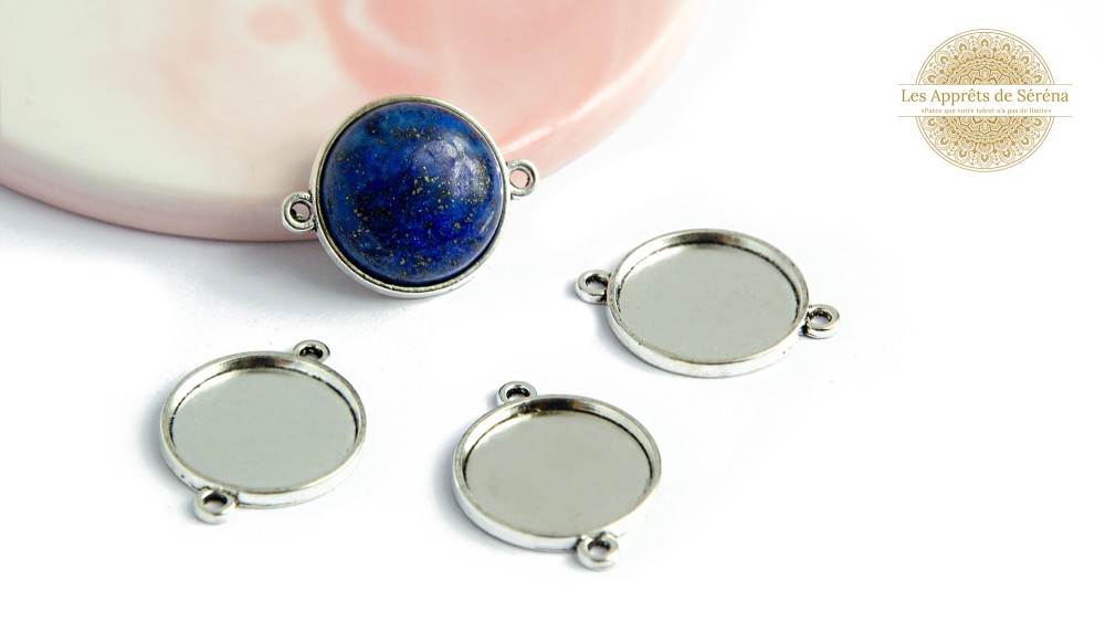 Connecteurs ronds supports cabochons