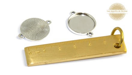 supports cabochons 18mm apprêts bijoux