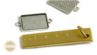 Connecteur rectangulaire support pour résine