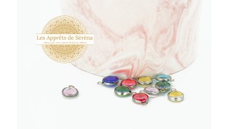sequin acier verre couleur