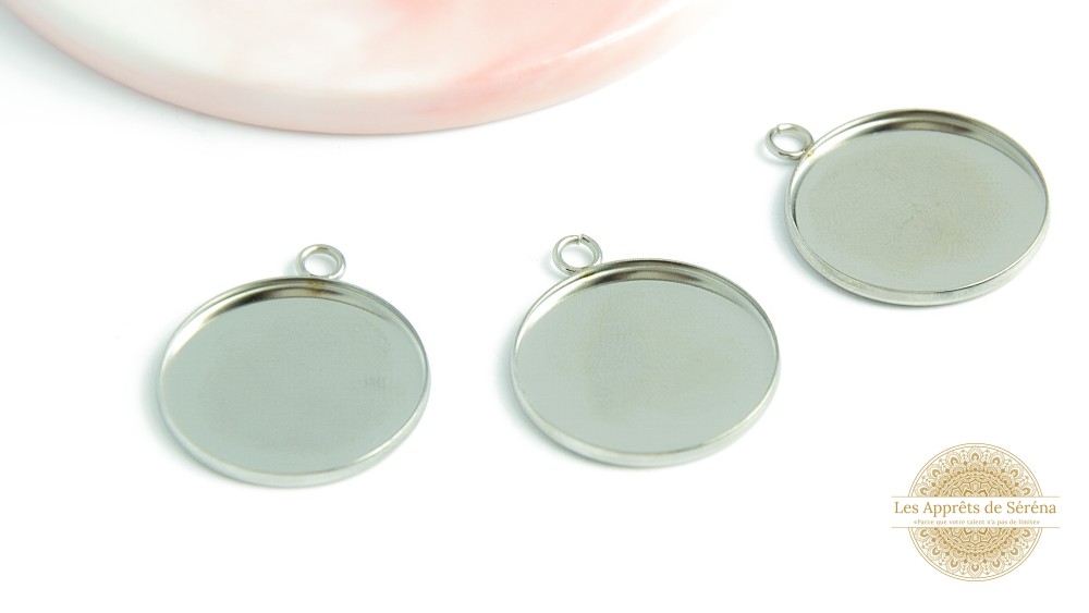 supports cabochon 25mm