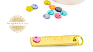 sequins ronds nacre mutlicolore