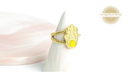 copy of Support bague serpent en acier inoxydable doré plaqué 18K