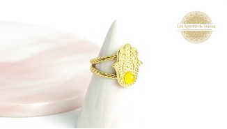 copy of Support bague serpent en acier inoxydable doré plaqué 18K
