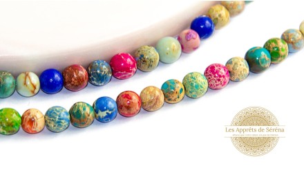 copy of 30 Perles 6mm à facettes en agate bleu à rayures grade A