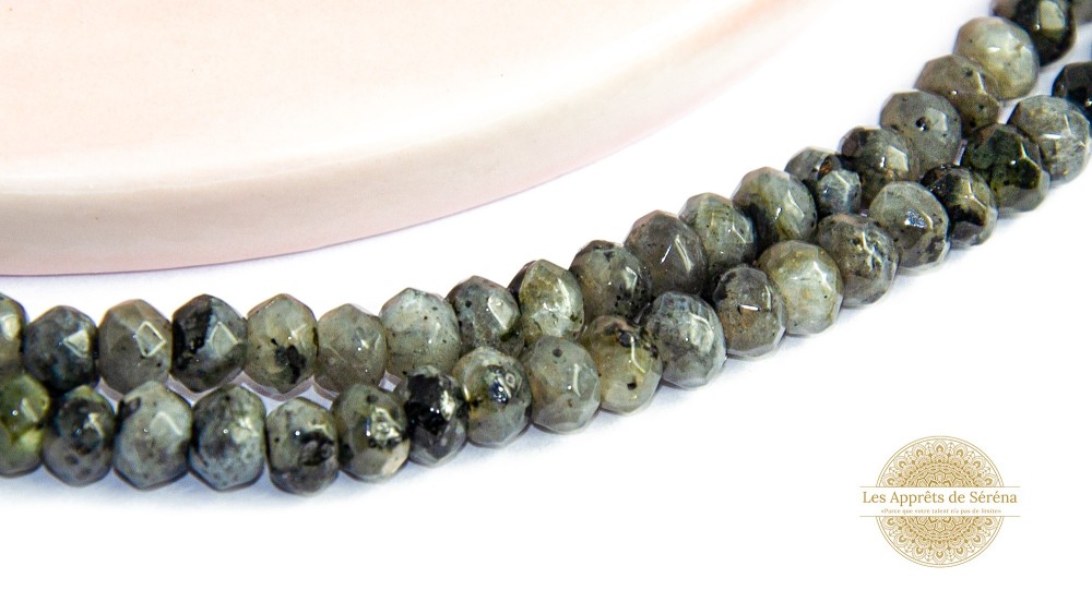 copy of 30 Perles 6mm à facettes en agate bleu à rayures grade A