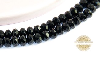 copy of 30 Perles 6mm à facettes en agate bleu à rayures grade A