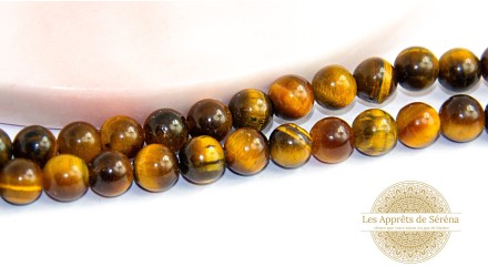 copy of 30 Perles 6mm à facettes en agate bleu à rayures grade A