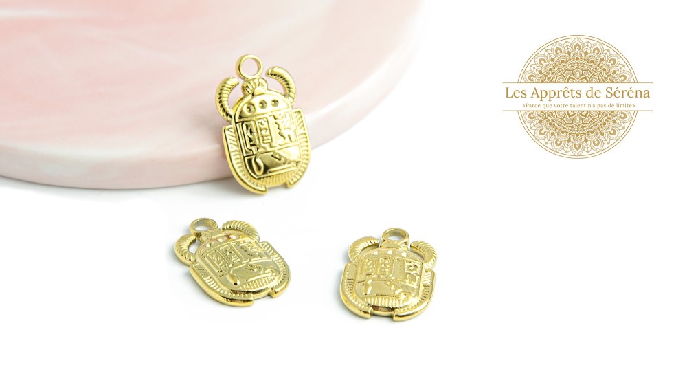 copy of Pendentif rond médaille serpent Kundalini et phases lunaires